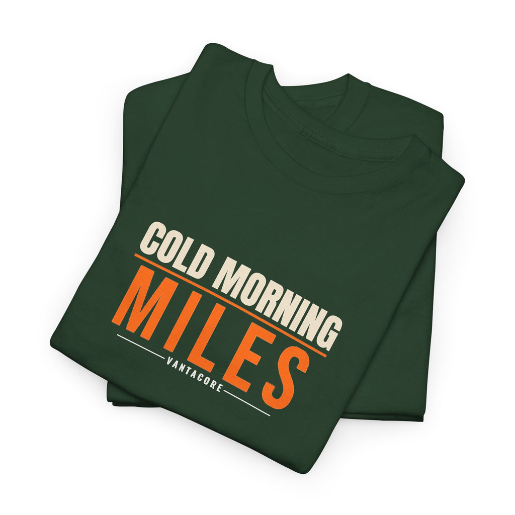 Cold Morning Miles | Men's Graphic Gym T-Shirt