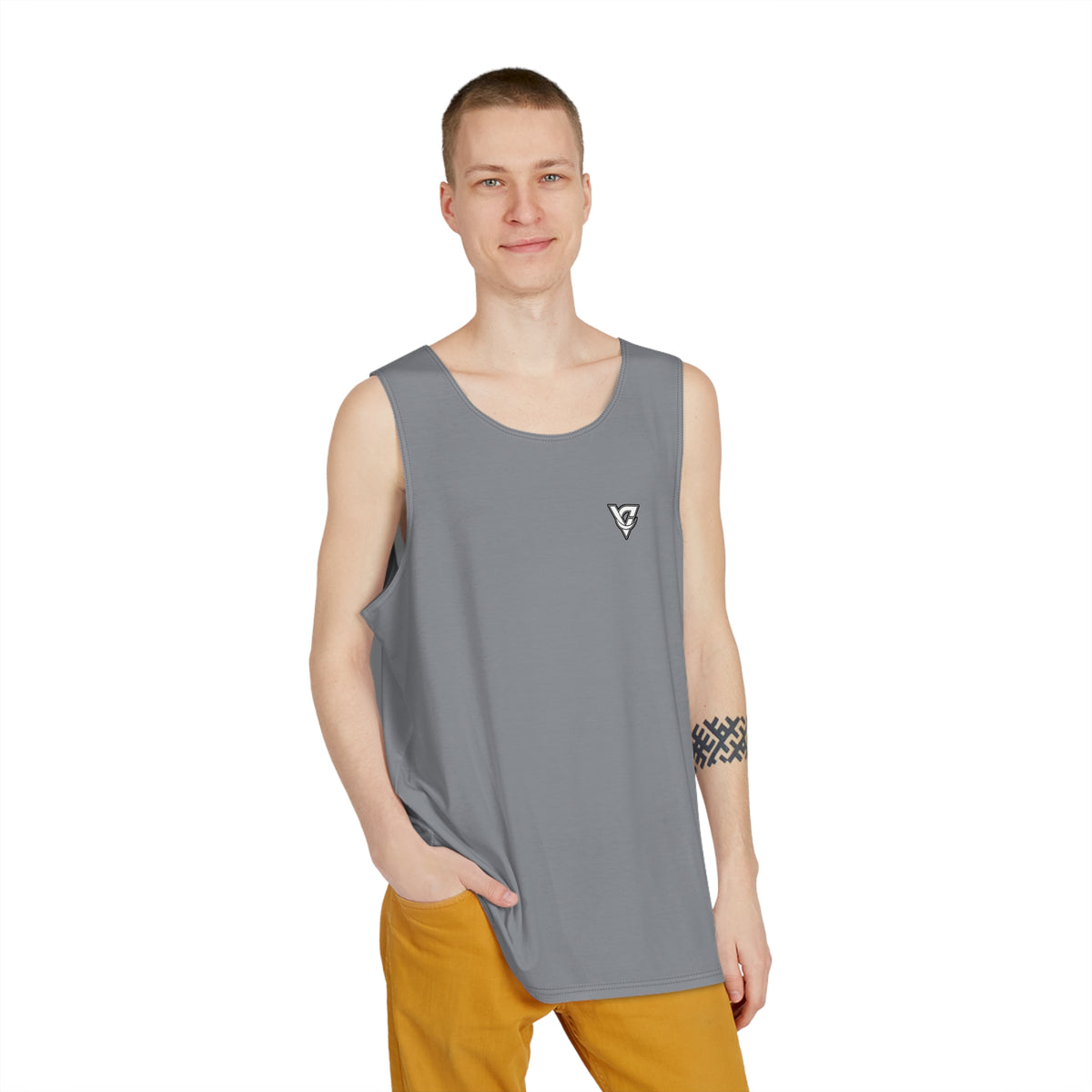 Stone Grey Essential Men's Athletic Tank