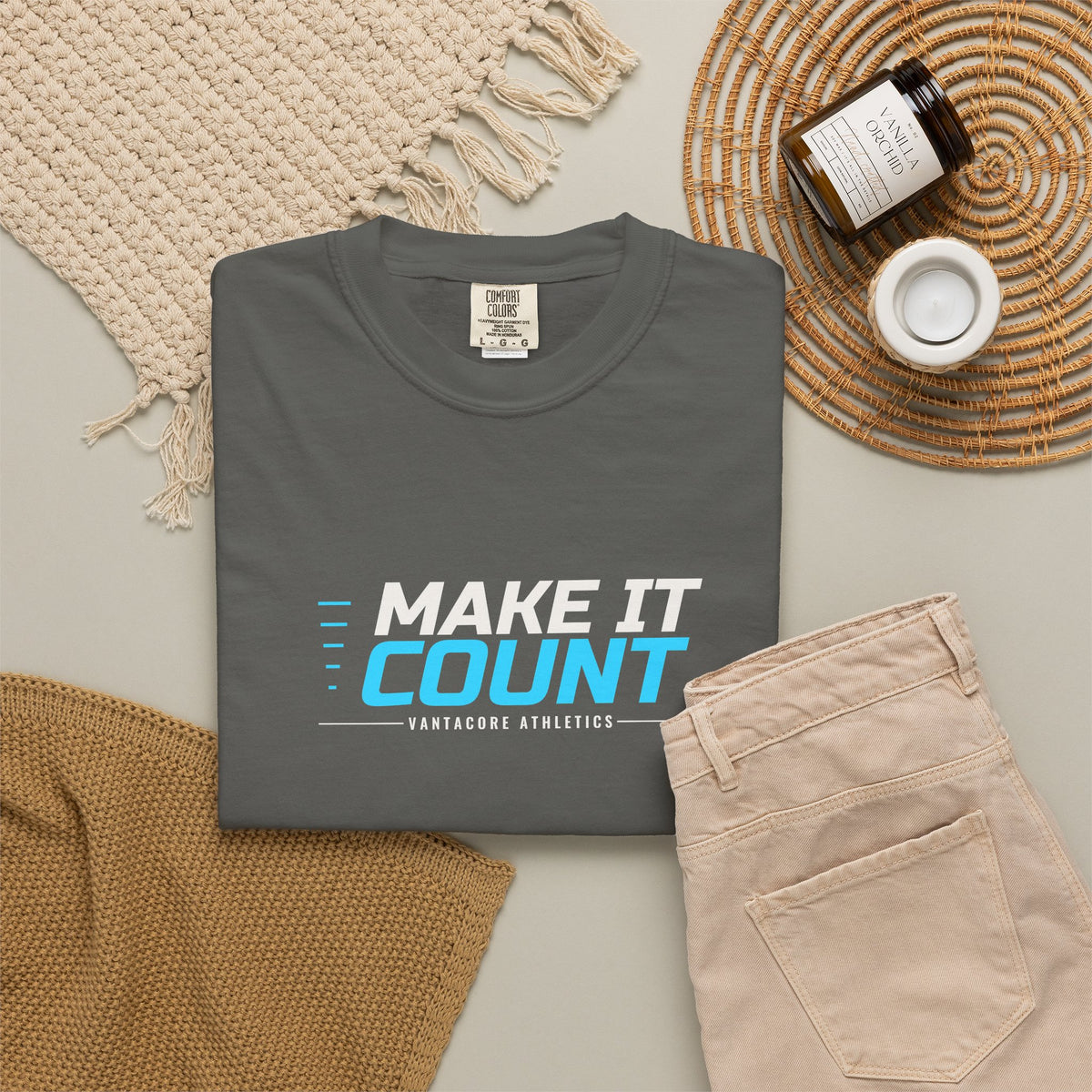 Make It Count | Women's Garment-Dyed Graphic Tee
