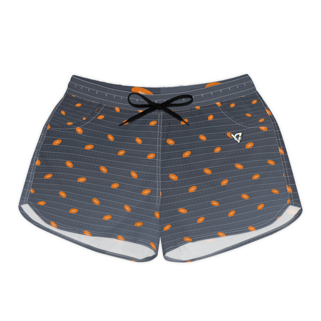 Football Slate Storm Gridiron Women's Athletic Shorts with Pockets