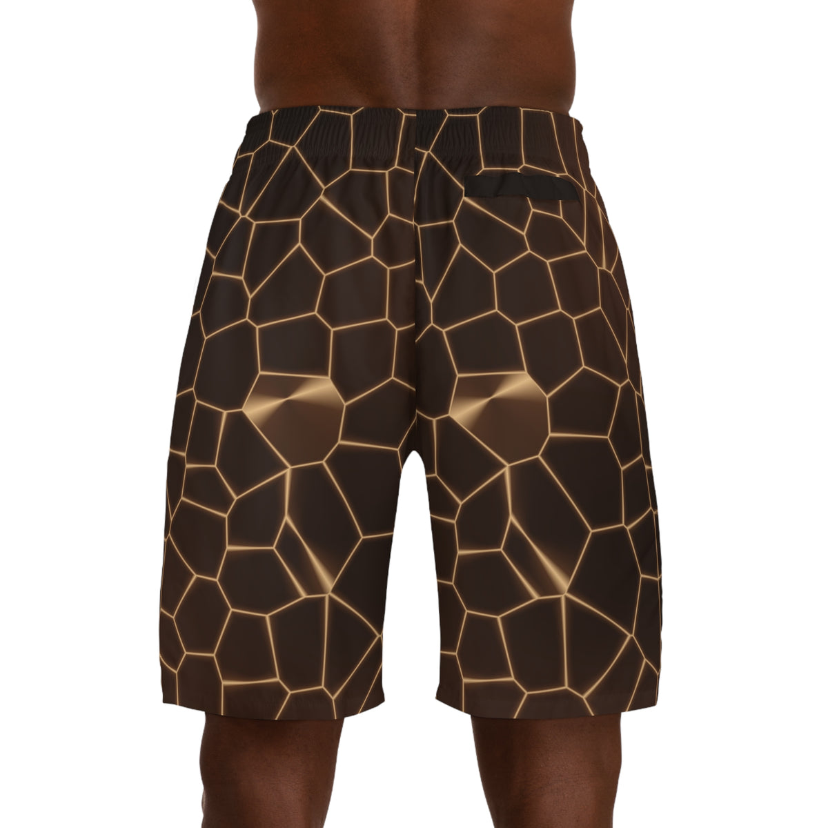 Men's Chestnut Rift Performance Jogger Athletic Shorts with Pockets
