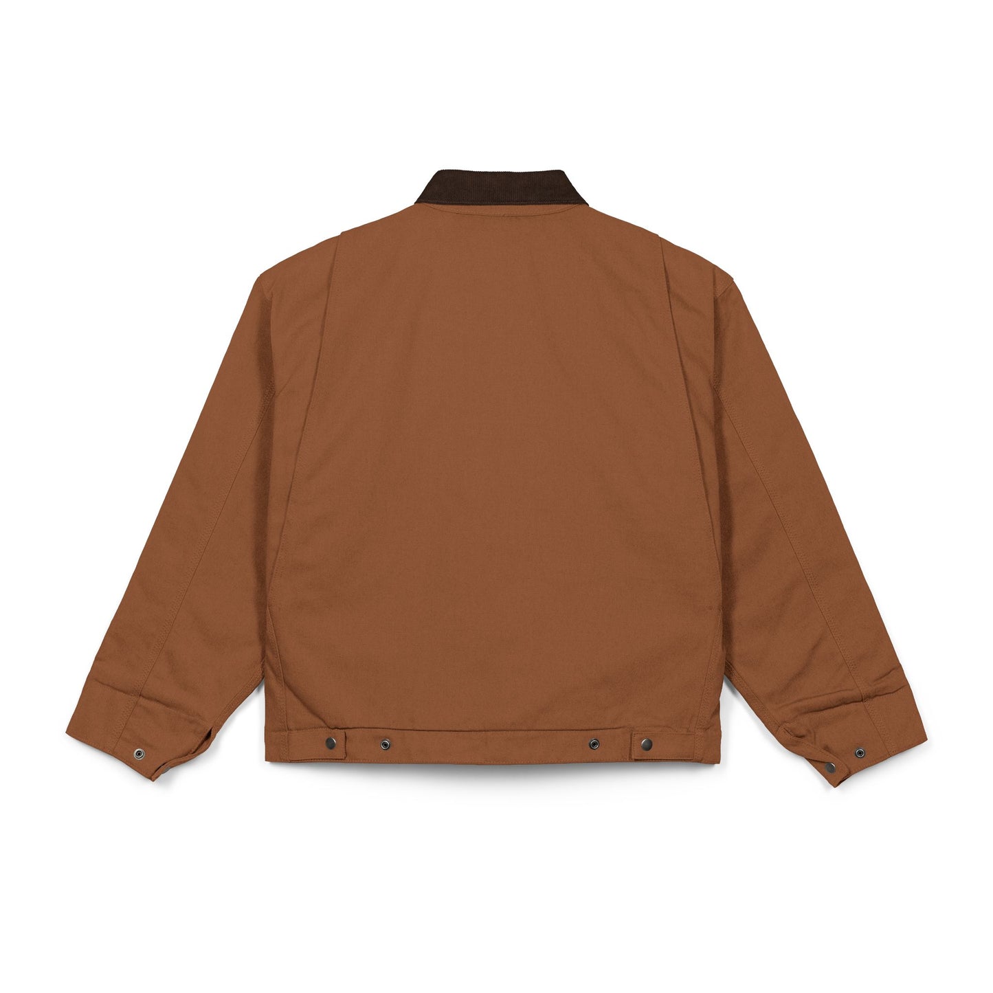 Duck Cloth Work Jacket — Rugged Brown Canvas Workwear Jacket