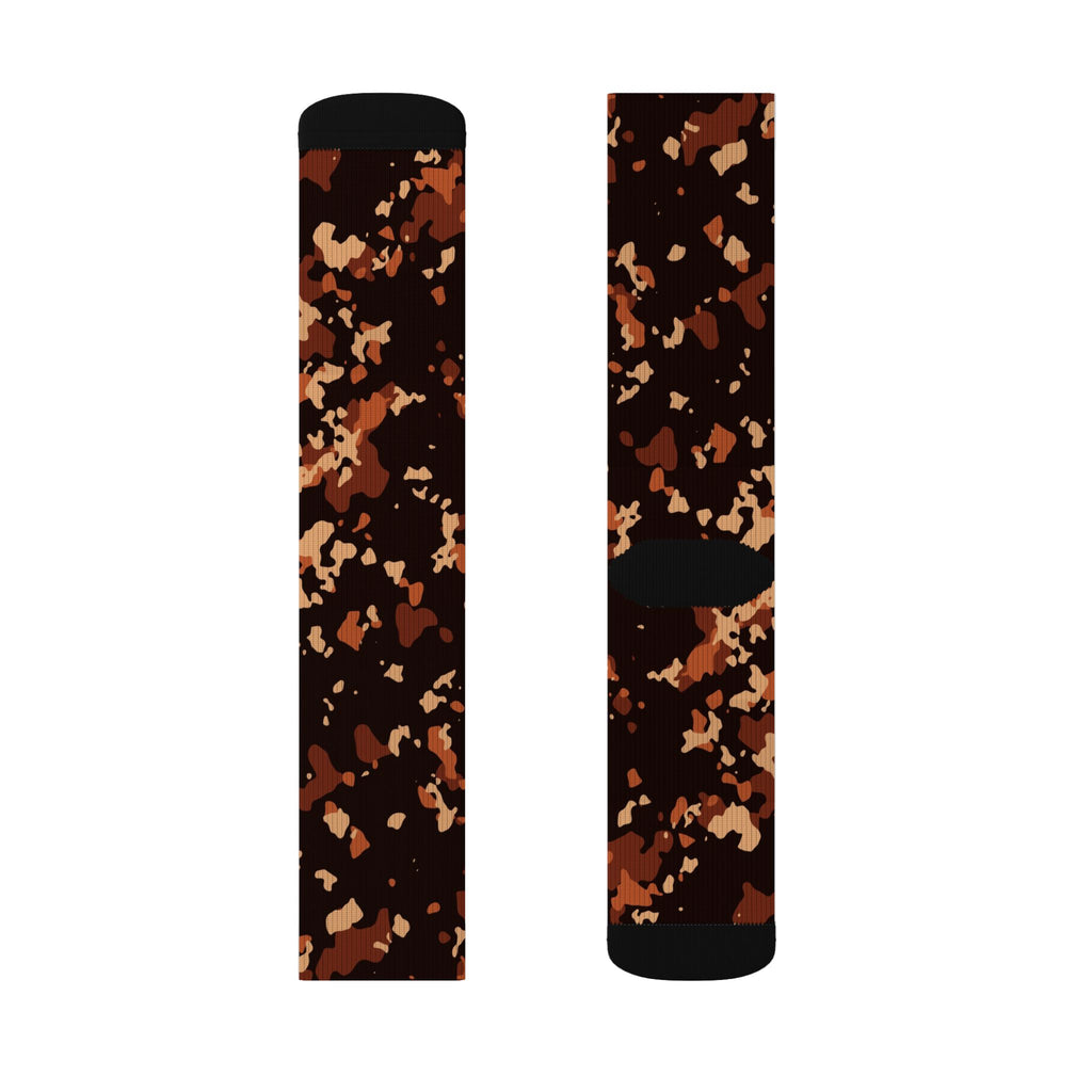 Auburn Splatter Athletic Crew Socks