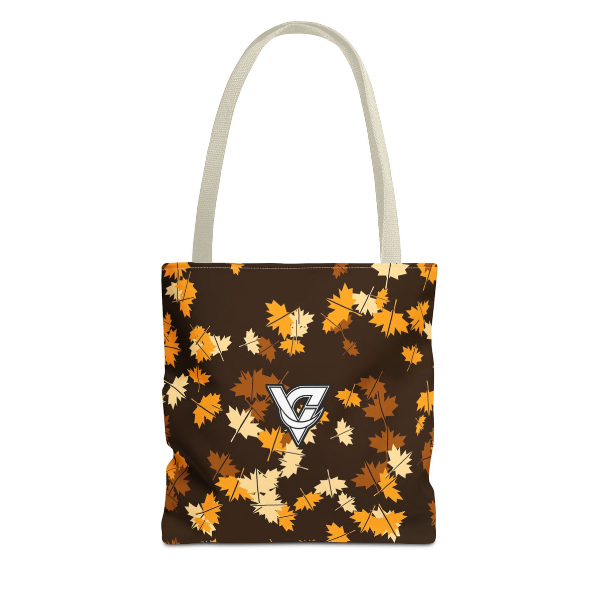 Amber Falling Leaves Tote Bag — All-Over Print Gym & Everyday Tote