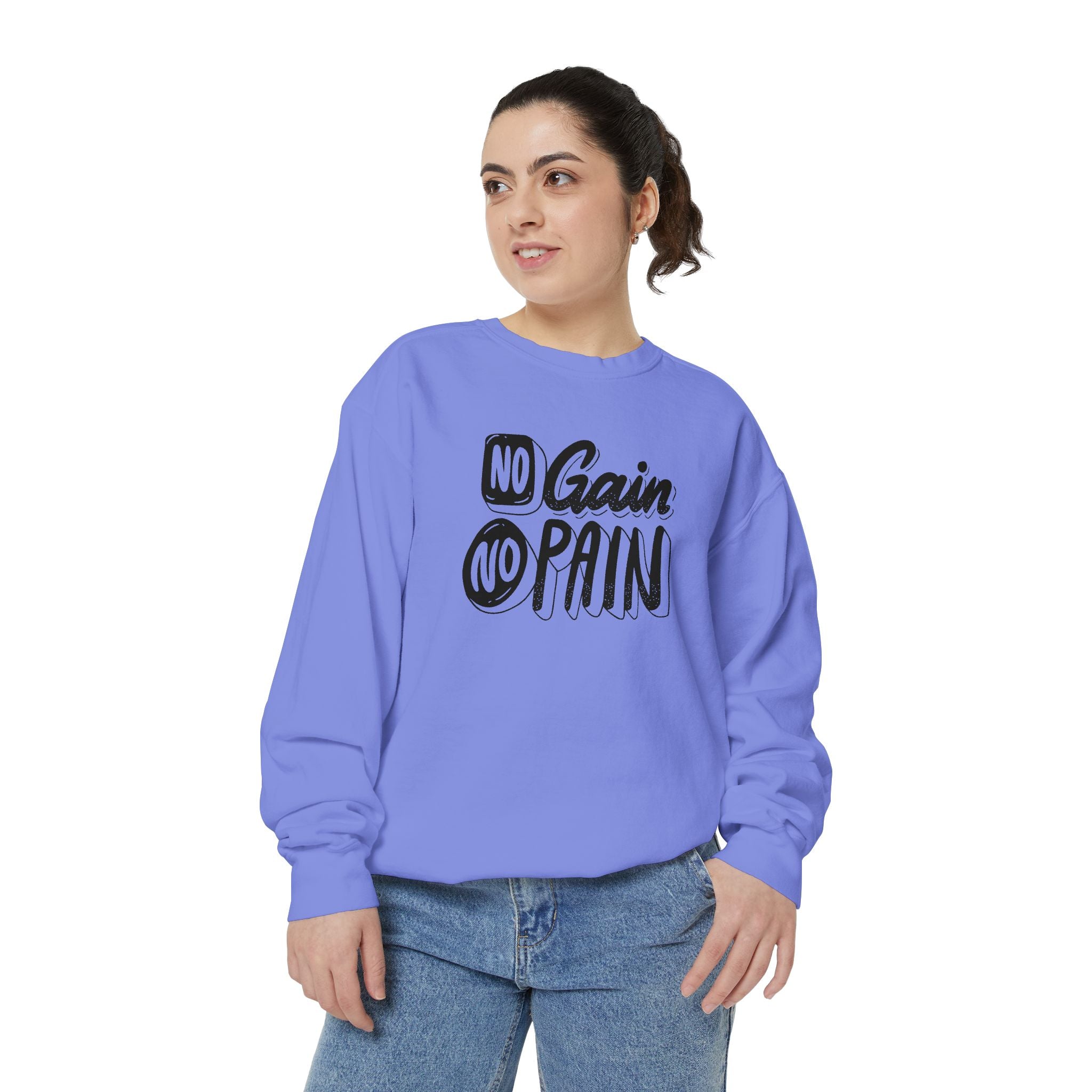 No Gain No Pain Sweatshirt | Motivational Fitness Crewneck