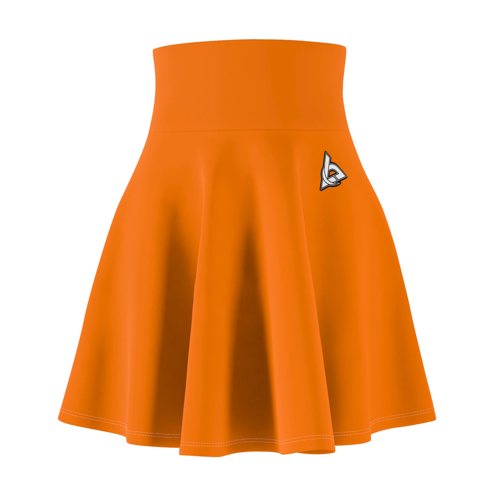Vantacore Solid Orange Women's Athletic Skater Skirt