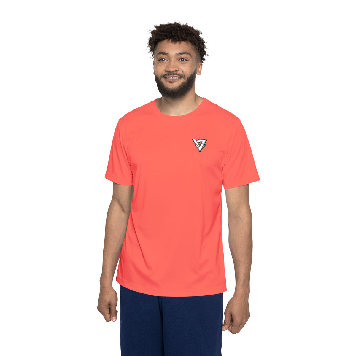 Vantacore Solid Coral Men's Sports Jersey