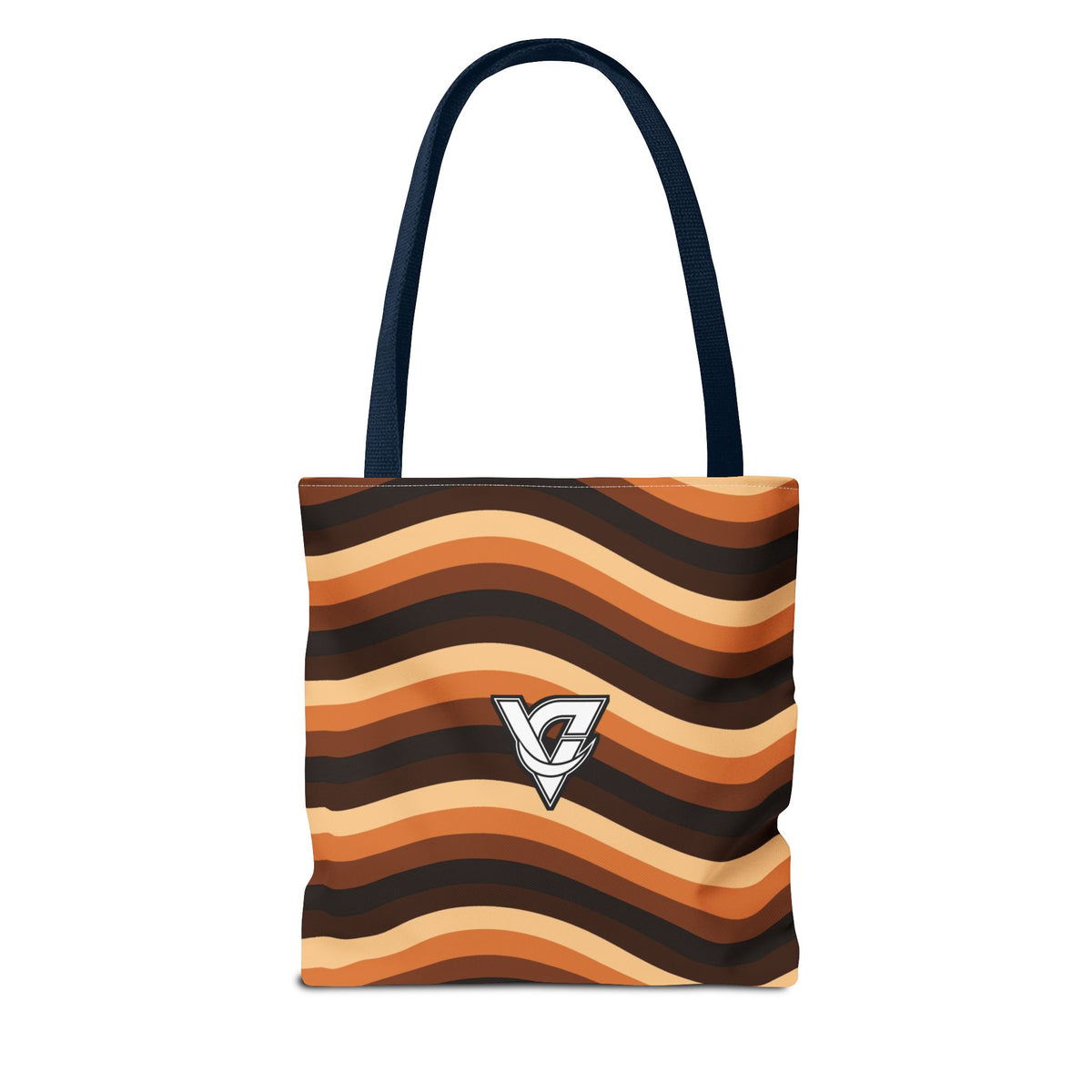 Copper Wave Tote Bag — All-Over Print Gym & Everyday Tote