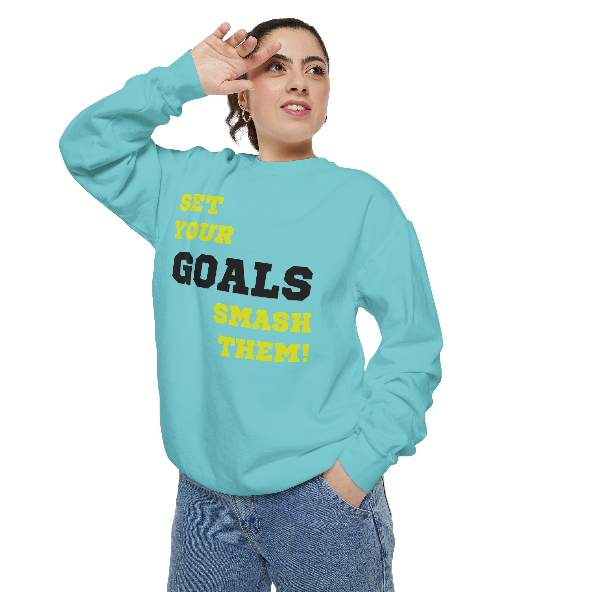 Set Goals | Motivational Crewneck Sweatshirt