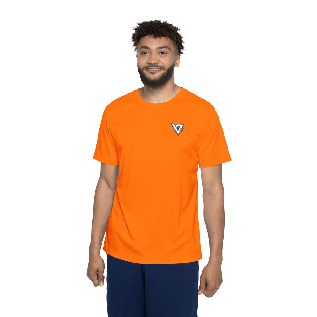 Vantacore Solid Orange Men's Sports Jersey