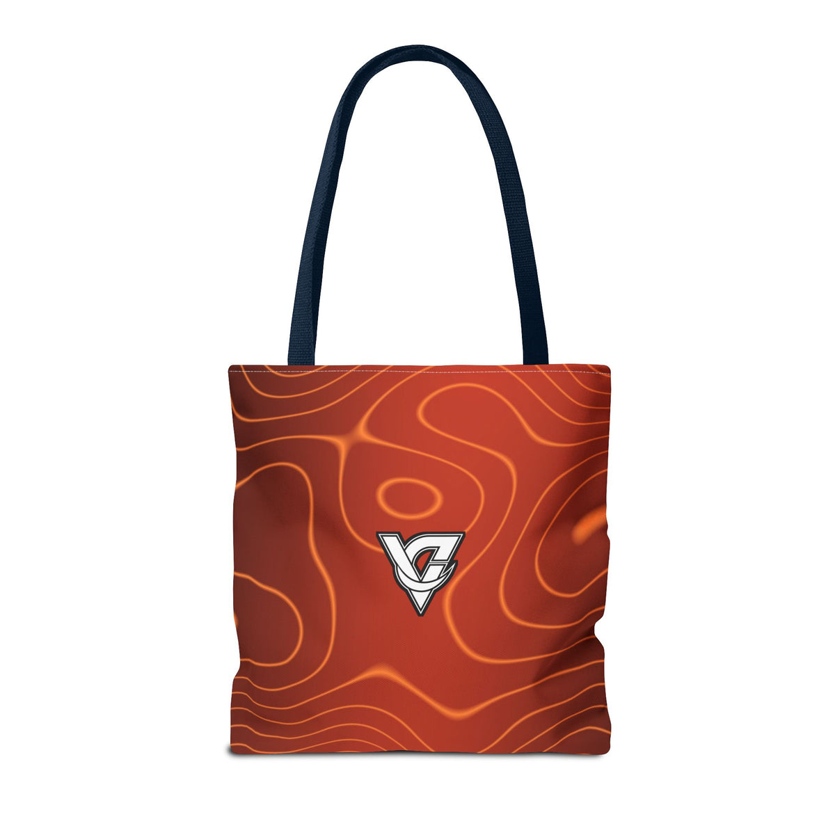 Sunset Orchard Topo Tote Bag — All-Over Print Gym & Everyday Tote