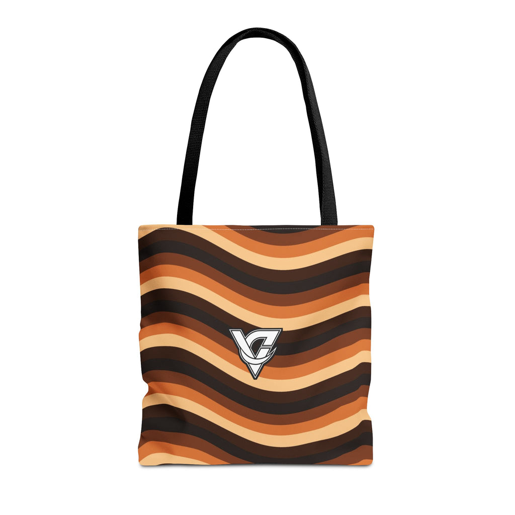 Copper Wave Tote Bag — All-Over Print Gym & Everyday Tote