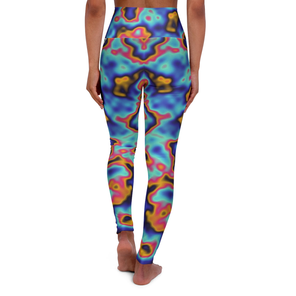 Oil Slick High-Waisted Yoga Leggings