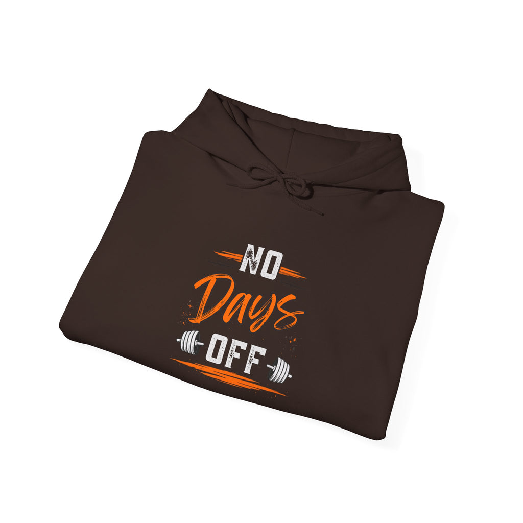 No Days Off | Heavy Hooded Sweatshirt