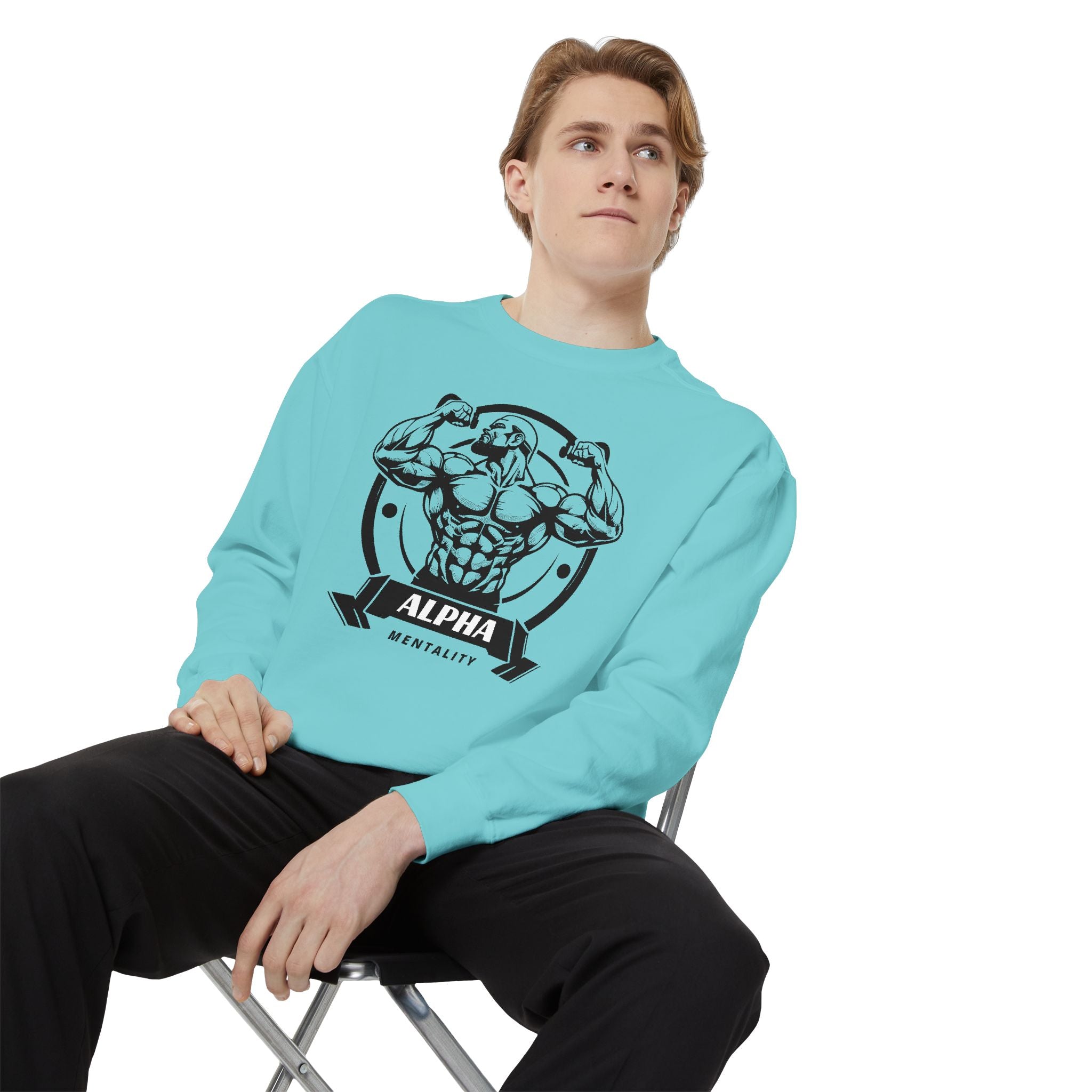 Alpha Mentality Sweatshirt | Muscular Gym Crewneck