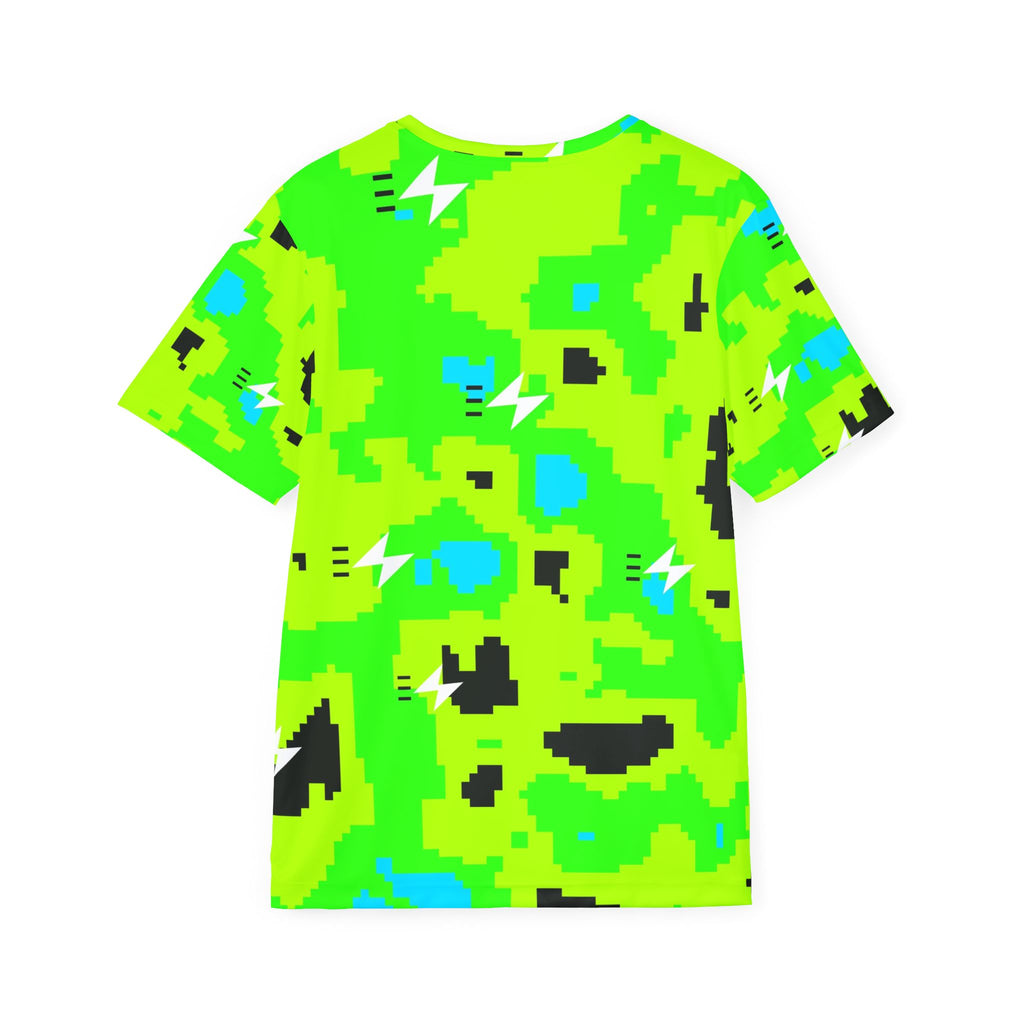 Running Lime Riot Pixel Camo Men's Sports Jersey
