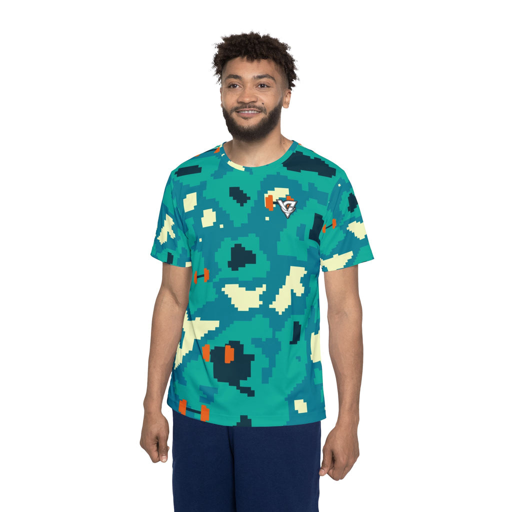 Training & Gym Peacock Pixel Camo Men's Sports Jersey