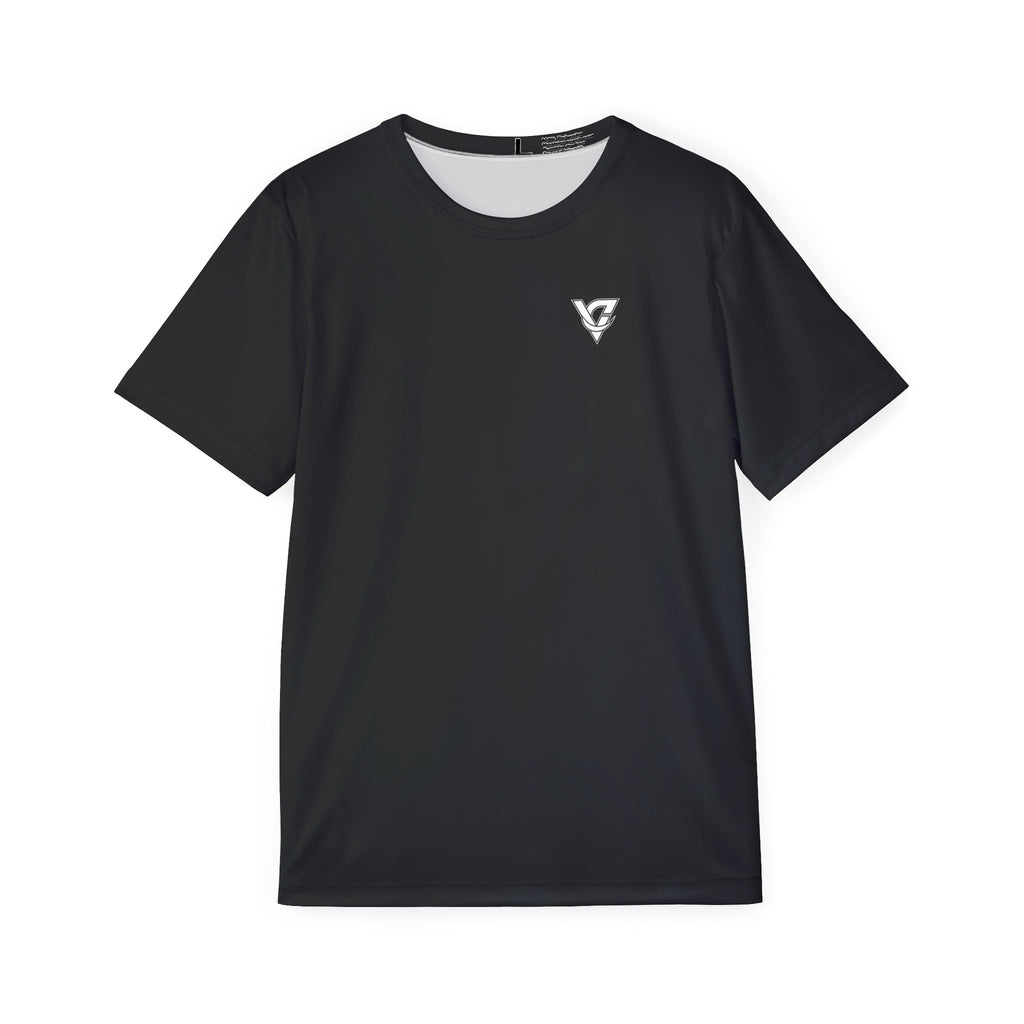 Vantacore Solid Black Men's Sports Jersey