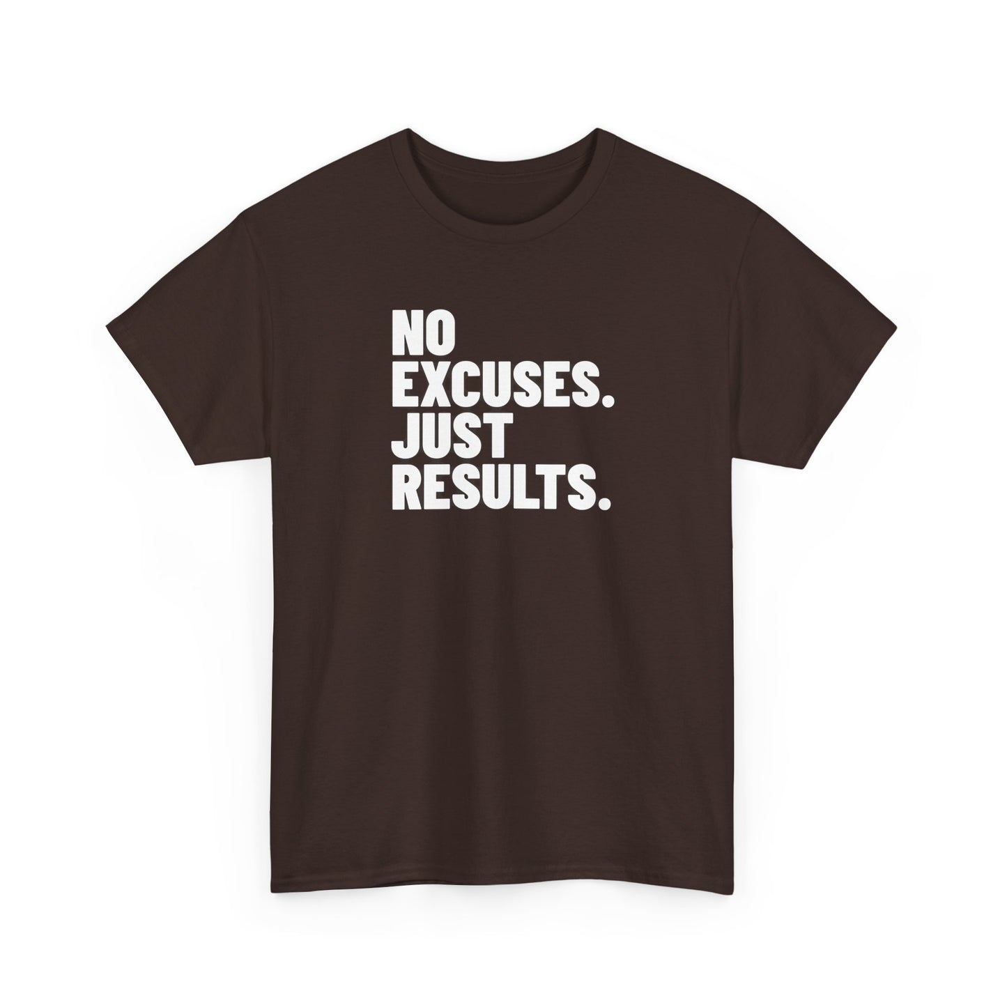 No Excuses Just Results | Motivational Fitness T-Shirt