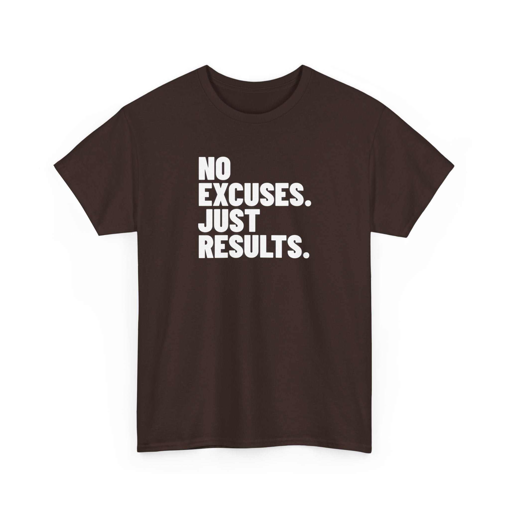 No Excuses Just Results | Motivational Fitness T-Shirt