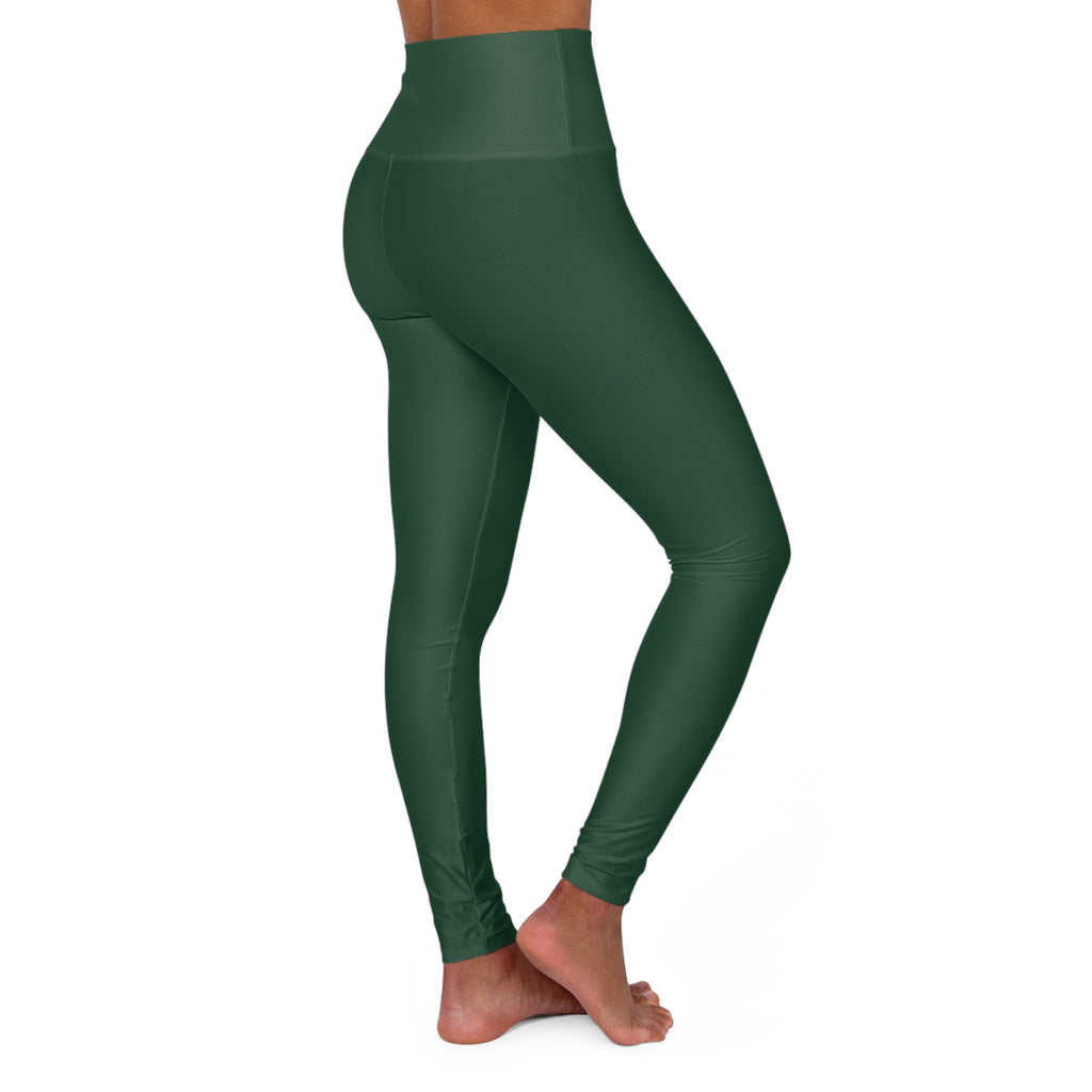 Forest Green Essential High-Waisted Yoga Leggings