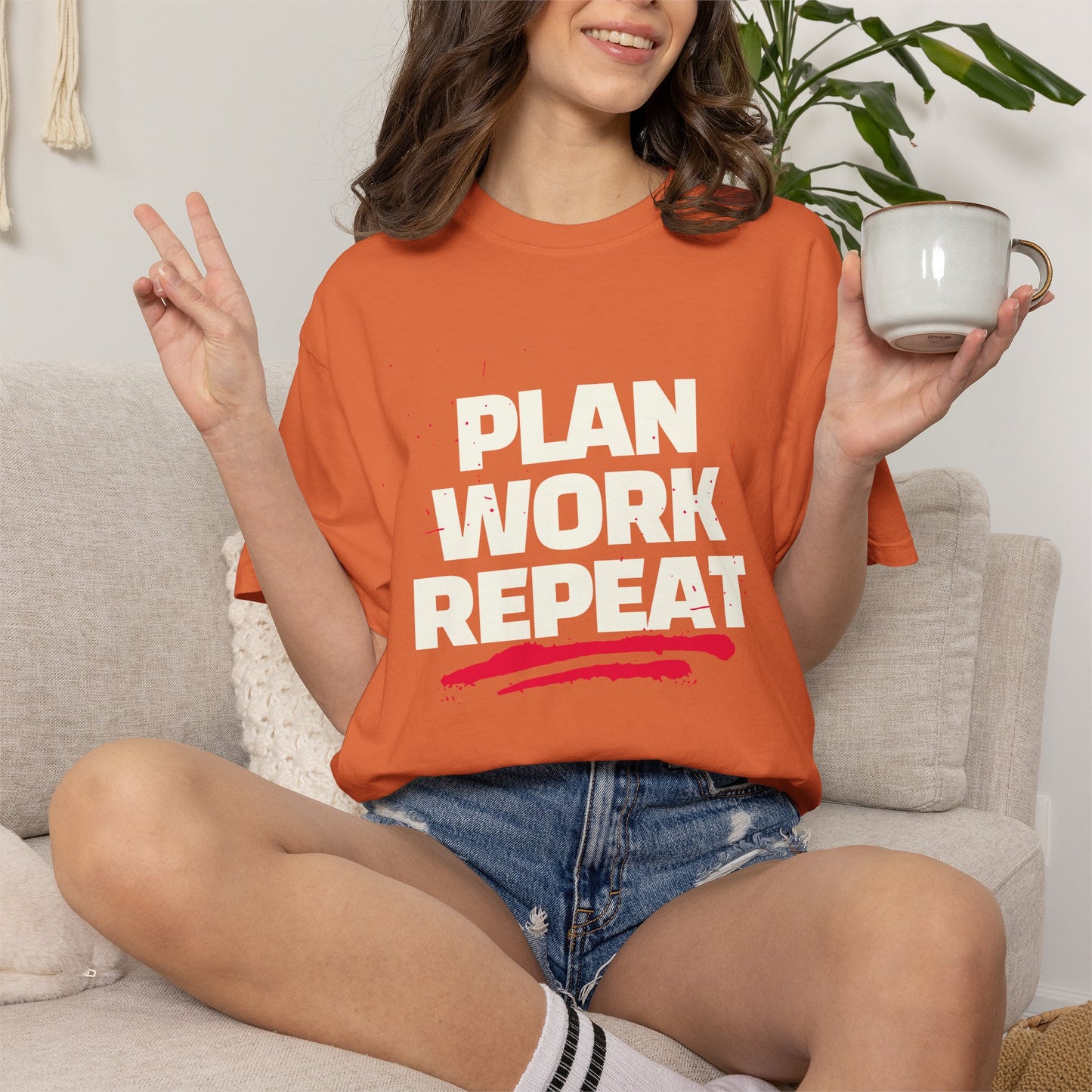 Plan Work Repeat | Graphic T-Shirt