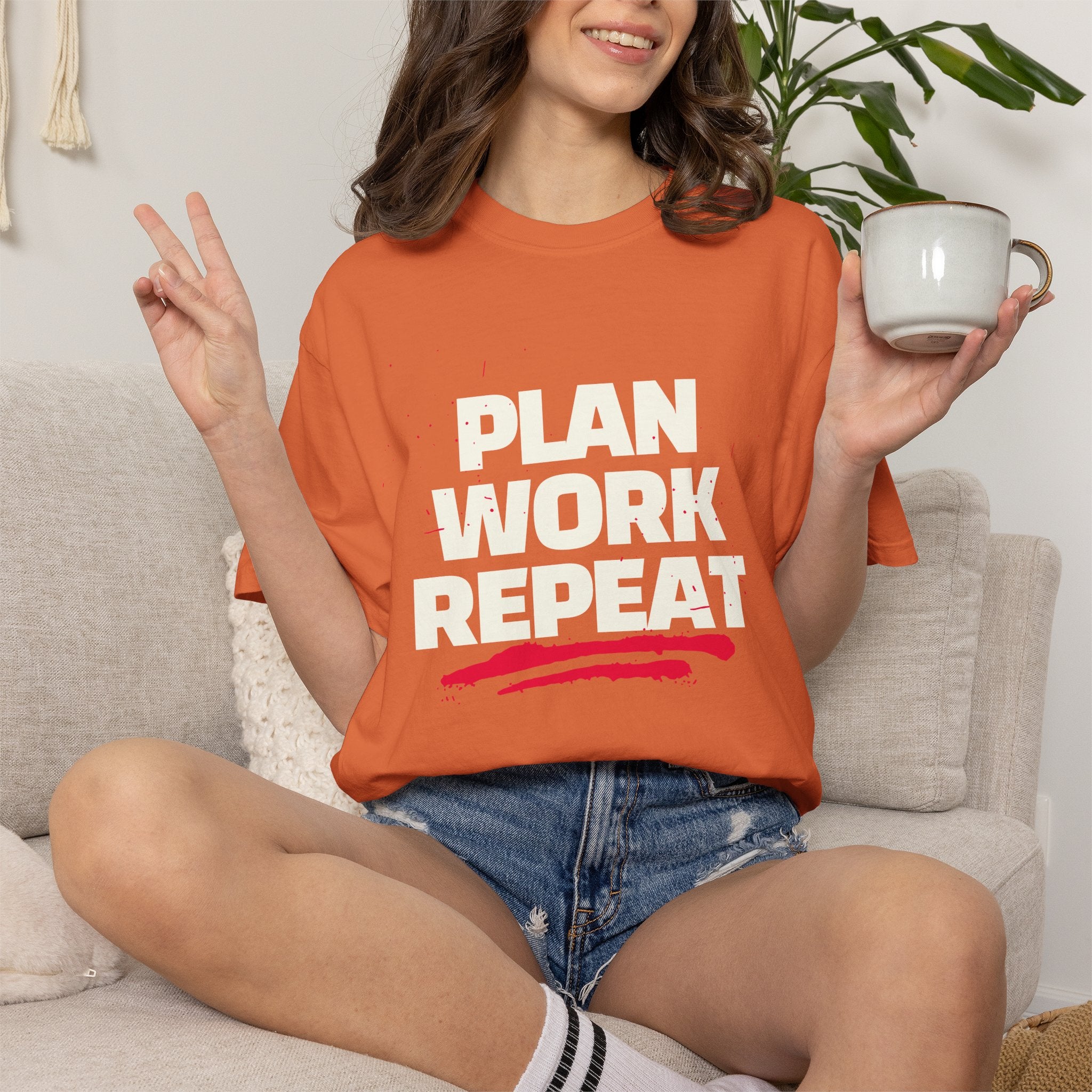 Plan Work Repeat | Graphic T-Shirt