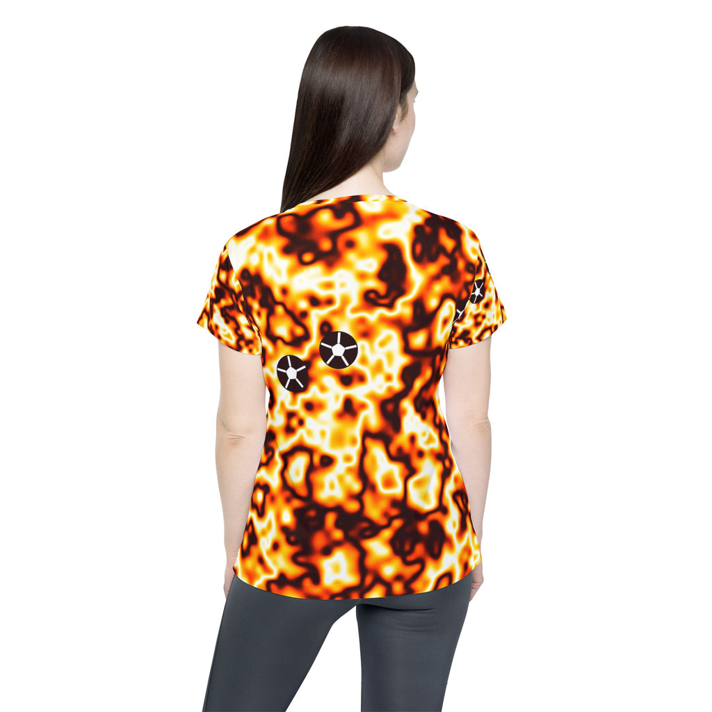 Soccer Solar Flare Marble Flow Women's Sports Jersey