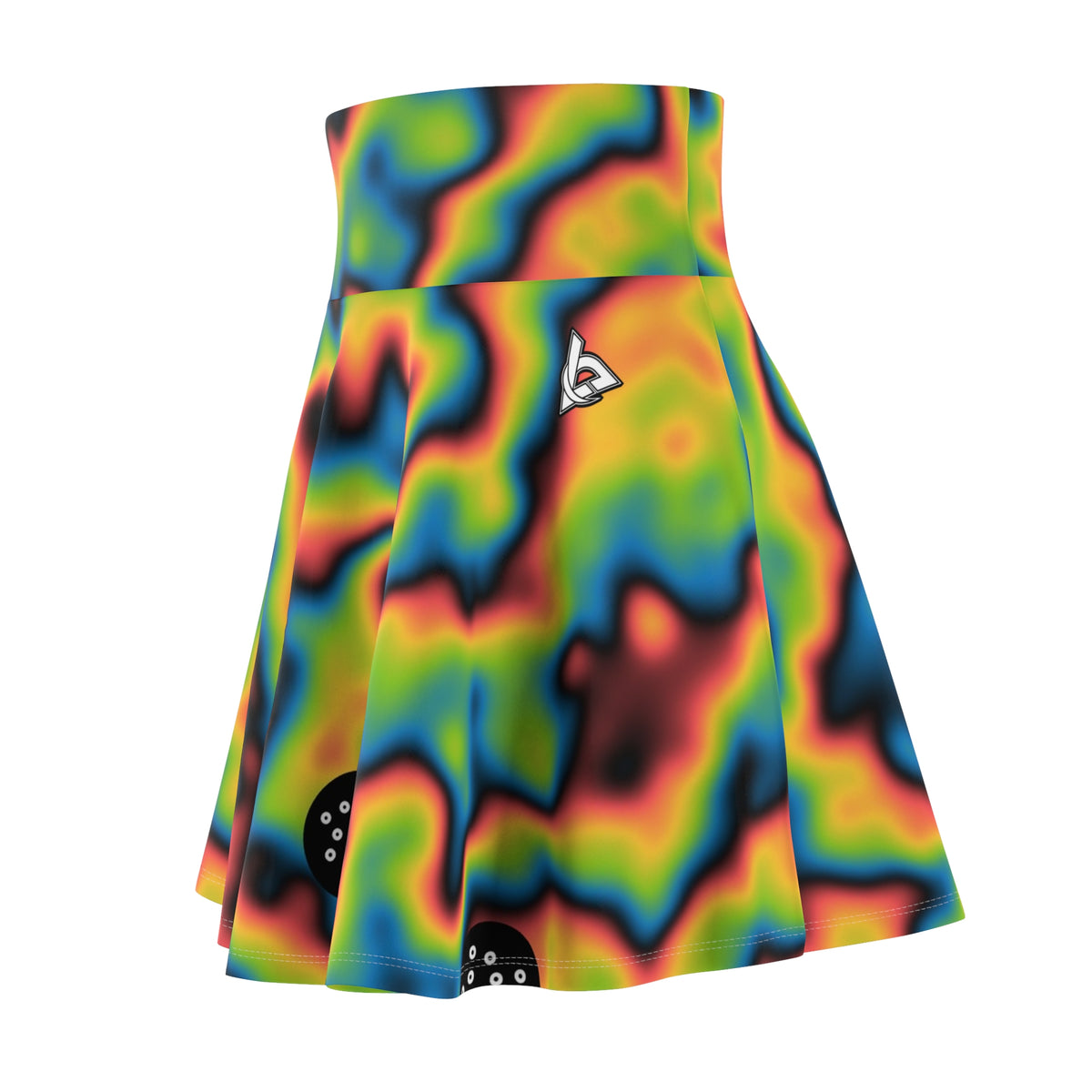 Golf Rainbow Rally Tie-Dye Spin Women's Athletic Skater Skirt