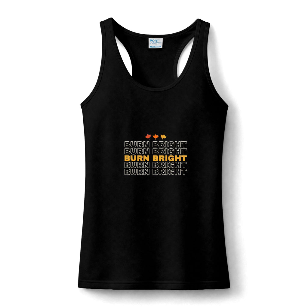 Burn Bright | Women's Performance Racerback Tank