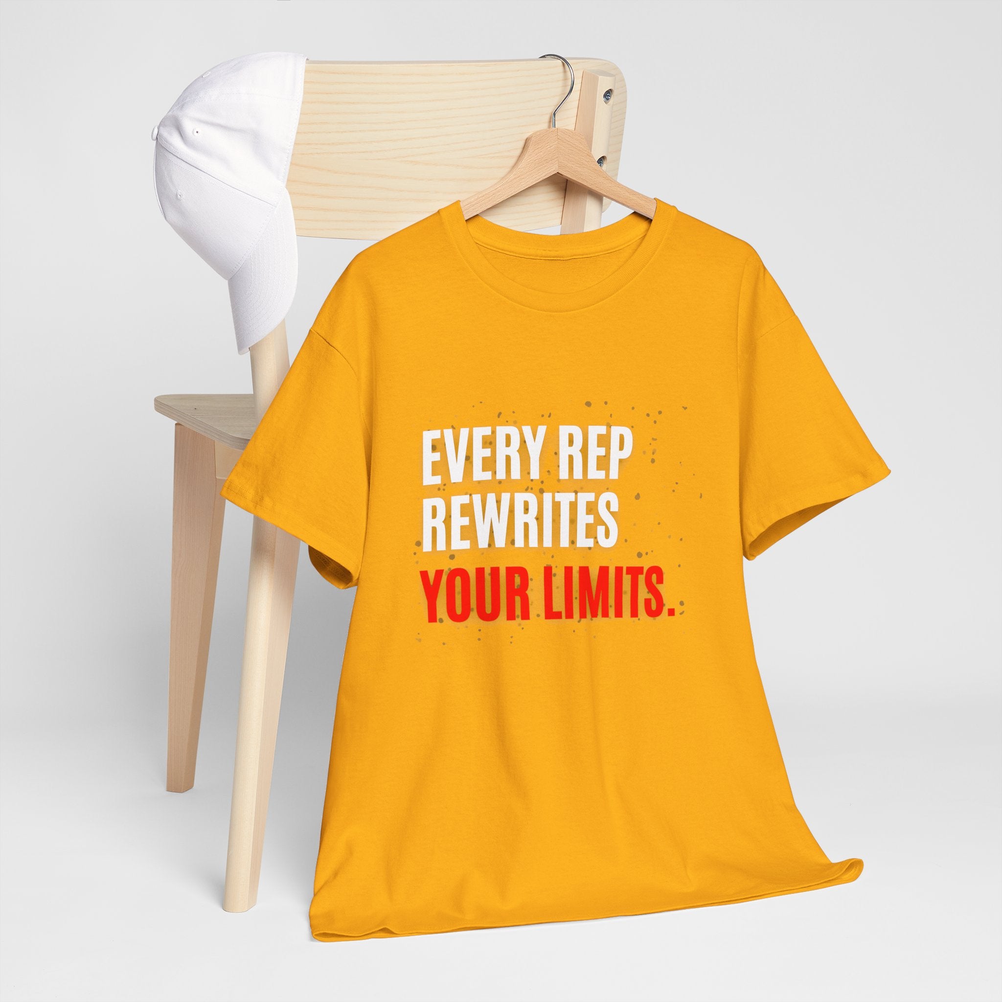 Every Rep Rewrites Your Limits | Motivational Gym T-Shirt
