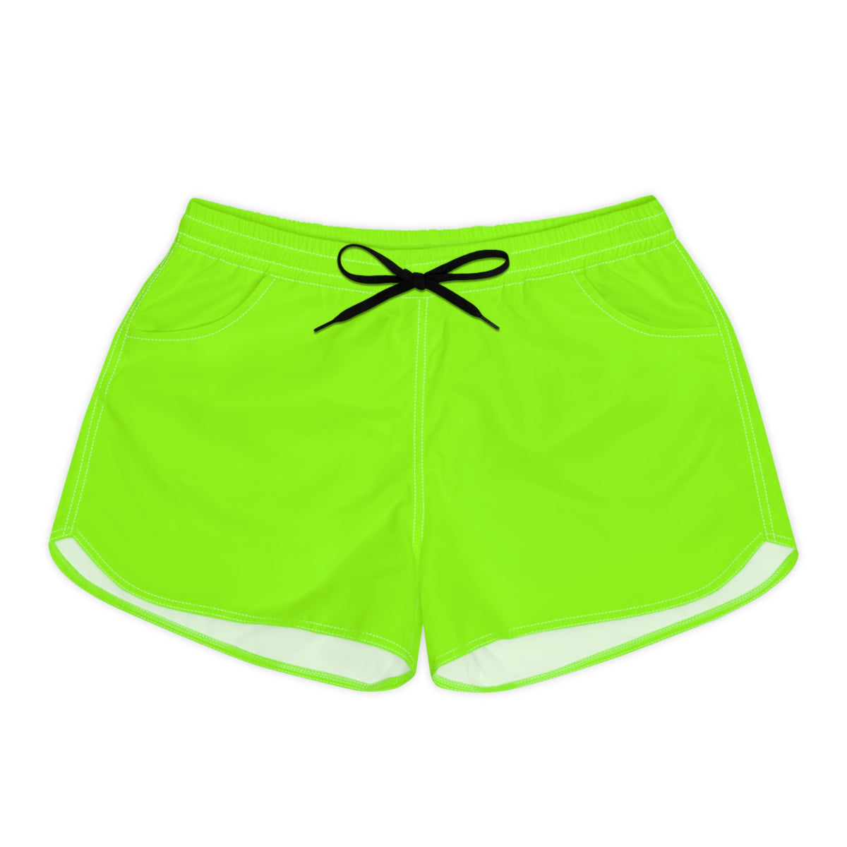Women's Multipurpose Athletic Shorts with Pockets | Neon Green