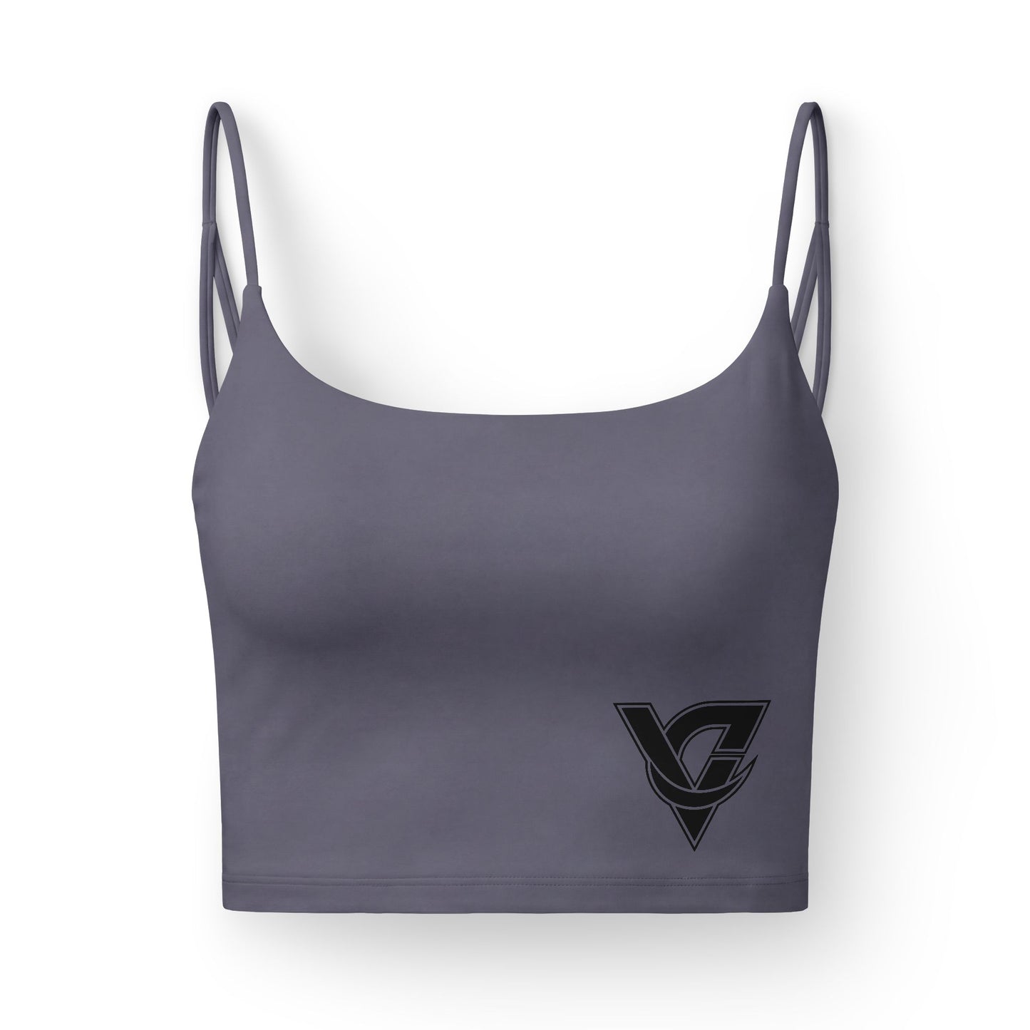 Luxe Sports Bra — Vantacore Logo Cropped Strappy Activewear