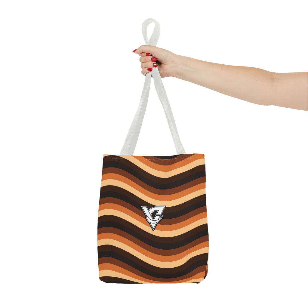 Copper Wave Tote Bag — All-Over Print Gym & Everyday Tote