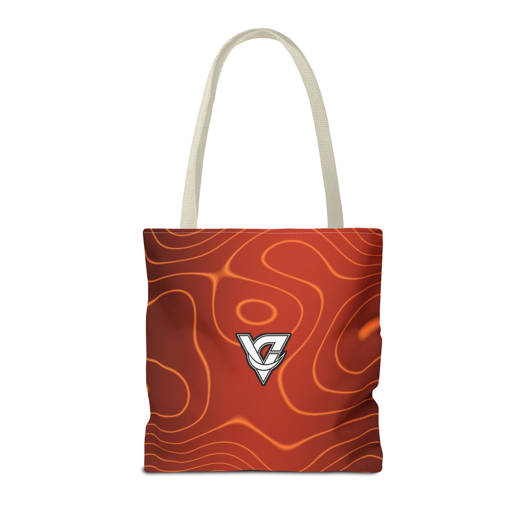 Sunset Orchard Topo Tote Bag — All-Over Print Gym & Everyday Tote