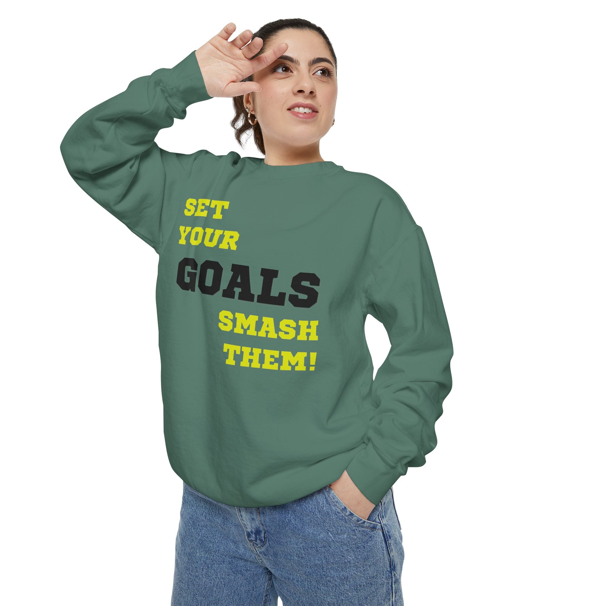 Set Goals | Motivational Crewneck Sweatshirt