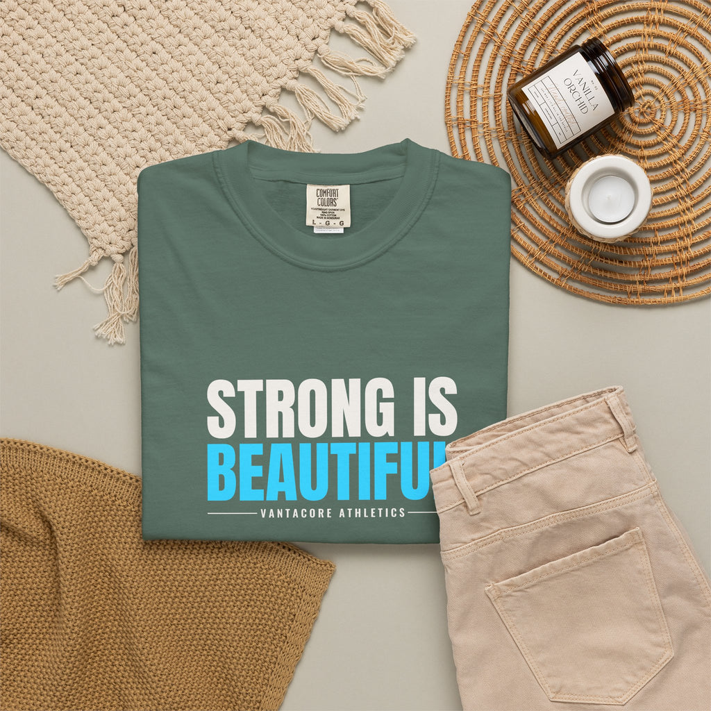 Strong Is Beautiful | Women's Garment-Dyed Graphic Tee