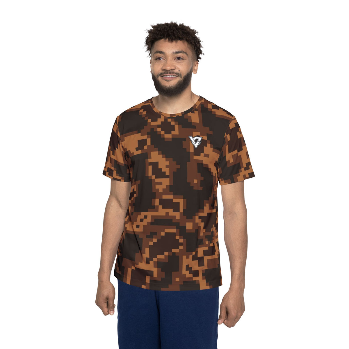 Chestnut Digital Camo Multipurpose Athletic Shirt