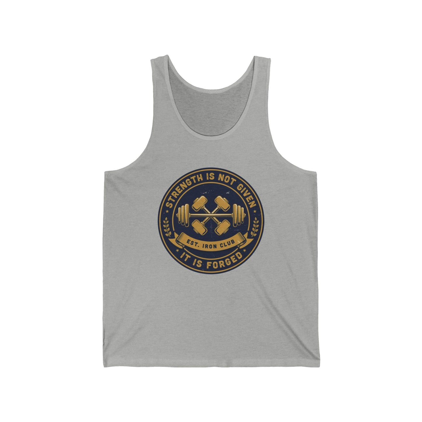 Strength Is Not Given Weightlifting Tank Top — 'Strength Is Forged' Gym Tank