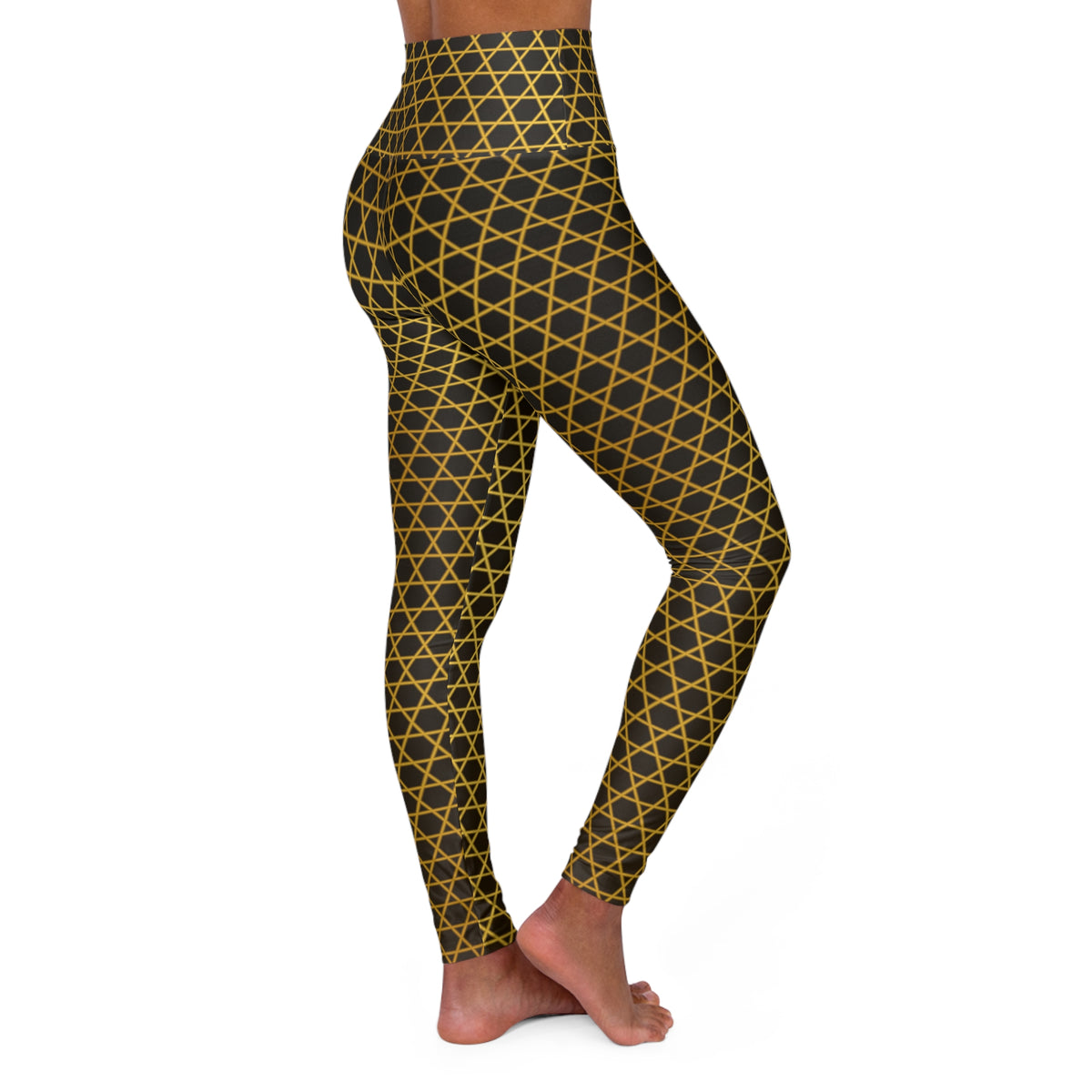 Honey Hex High-Waisted Yoga Leggings