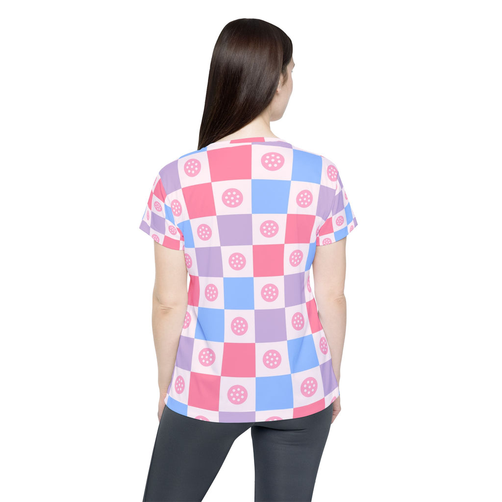 Pickleball Cotton Candy Checker Drive Women's Sports Jersey