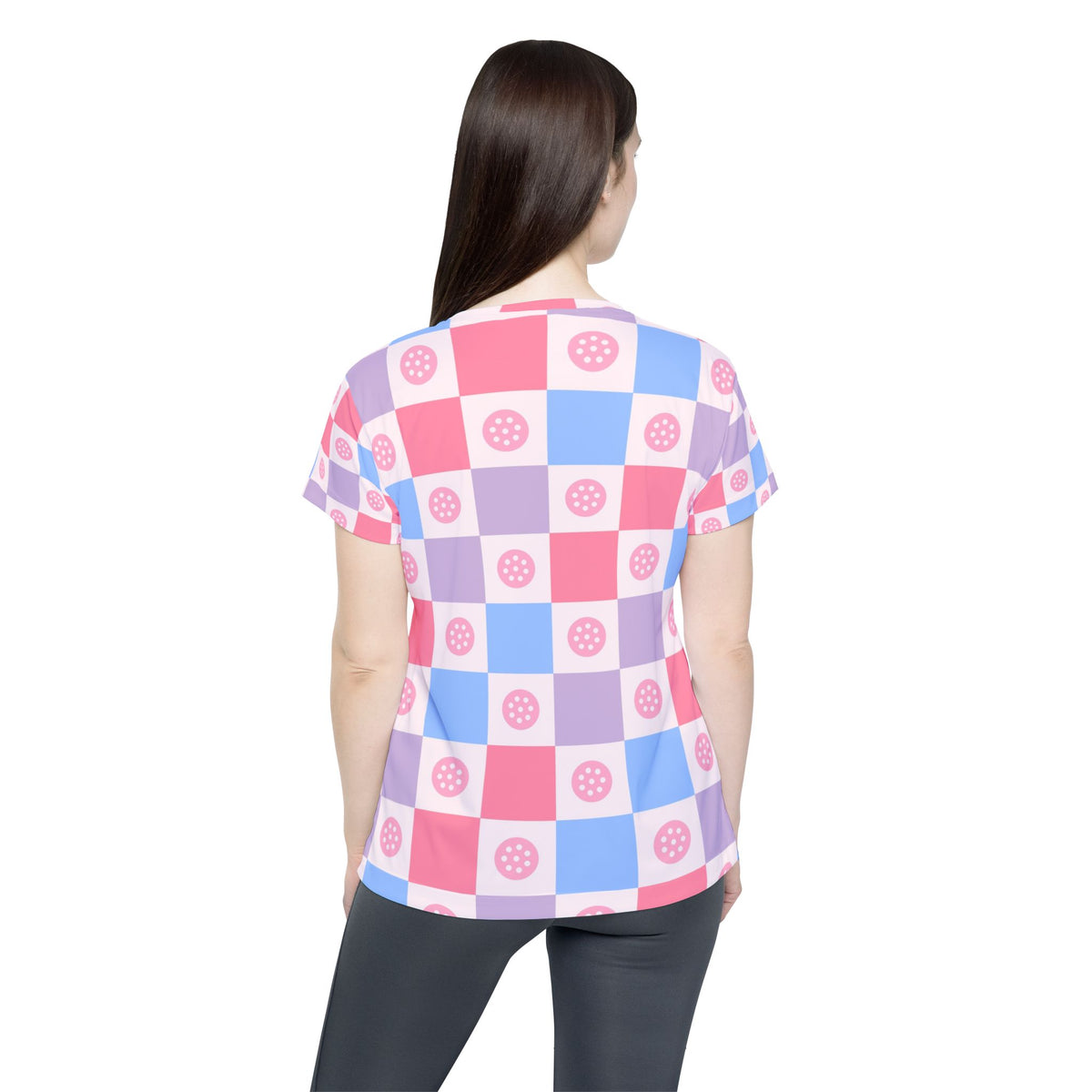 Pickleball Cotton Candy Checker Drive Women's Sports Jersey