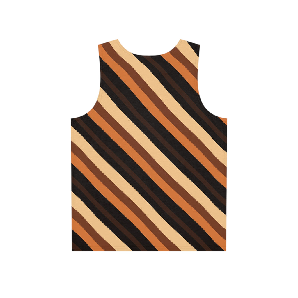 Copper Stripe Men's Athletic Tank