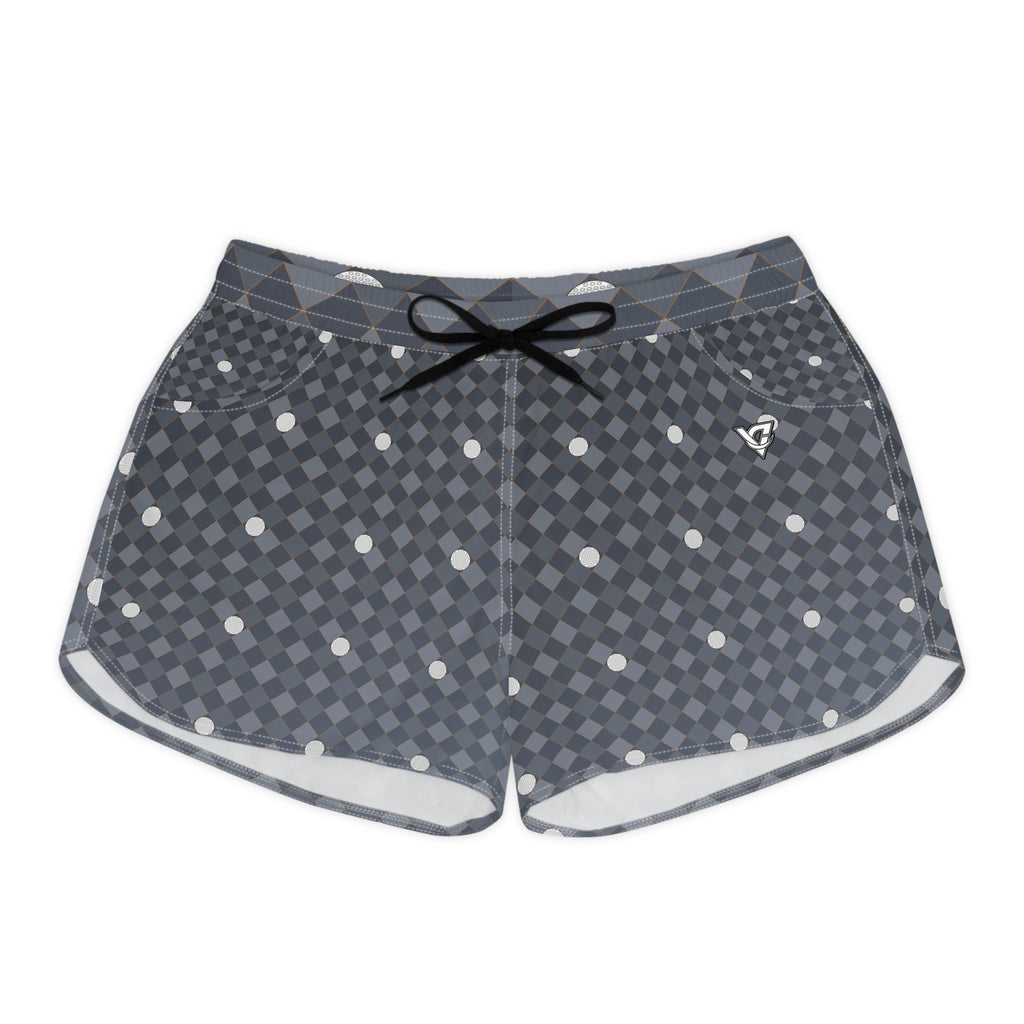 Golf Slate Storm Dimple Links Women's Athletic Shorts with Pockets