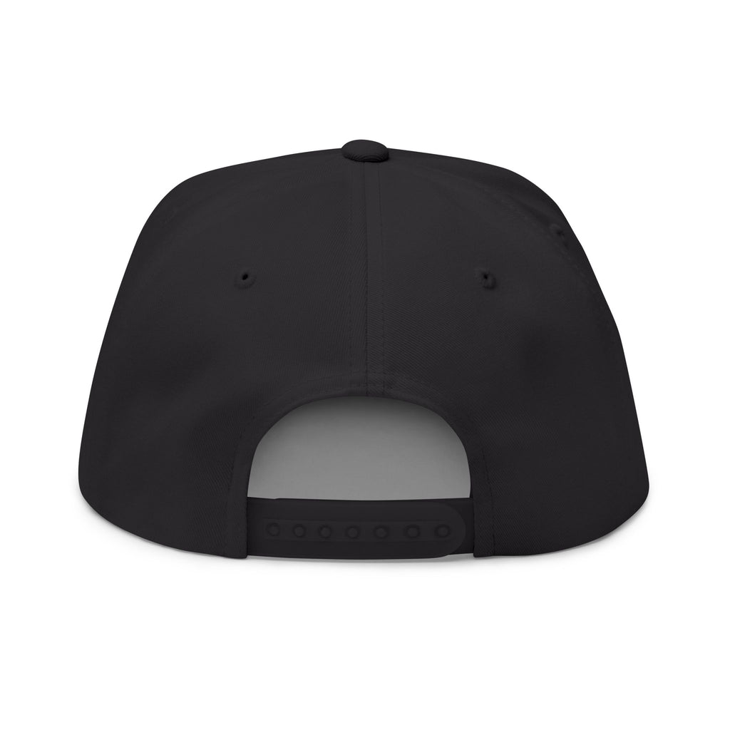 Flat Bill Cap — "The Gym Is My Therapy" Embroidered Fitness Hat