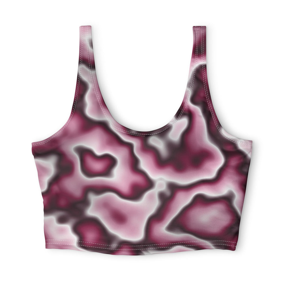 Rose Oil Slick Sports Bra