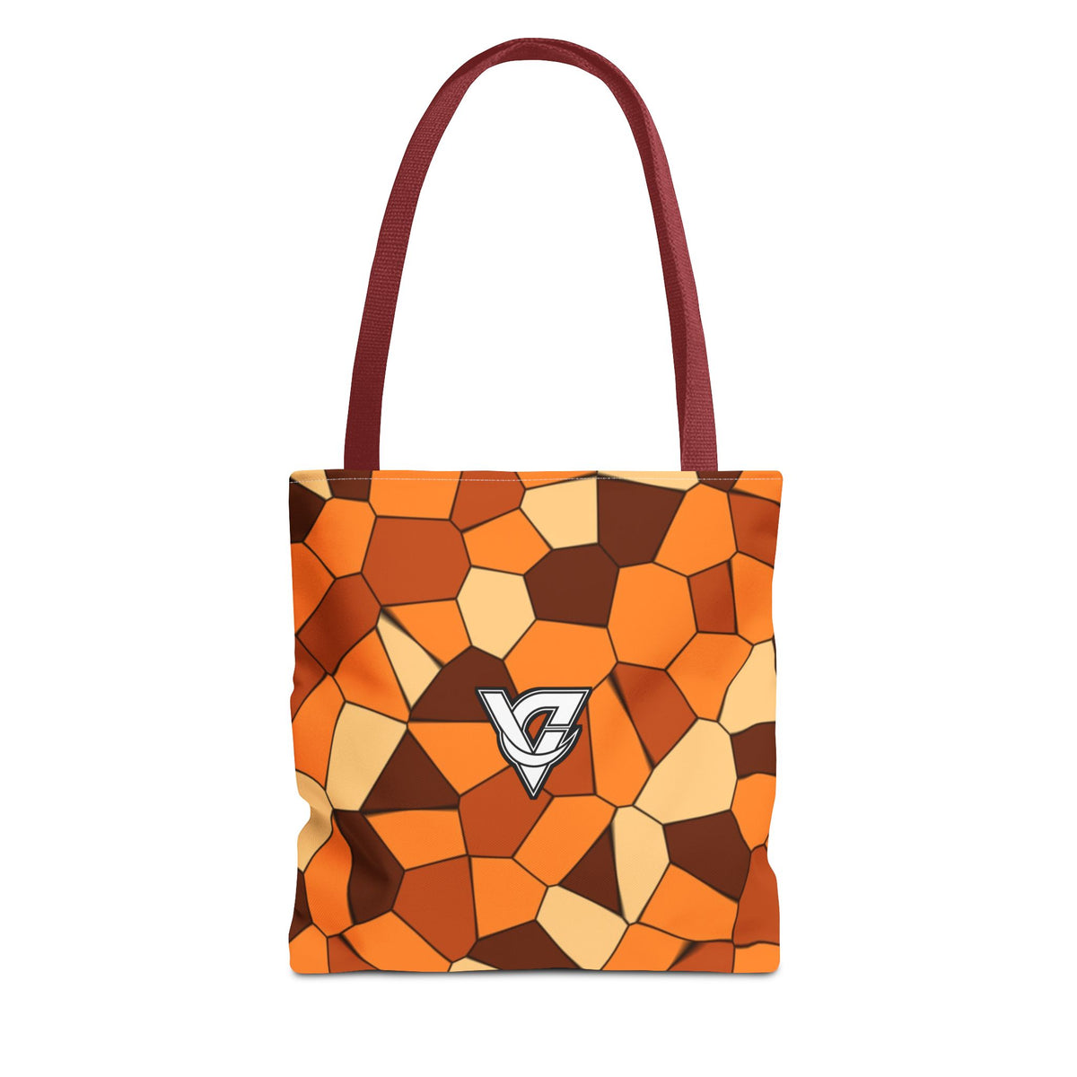 Pumpkin Mosaic Tote Bag — All-Over Print Gym & Everyday Tote