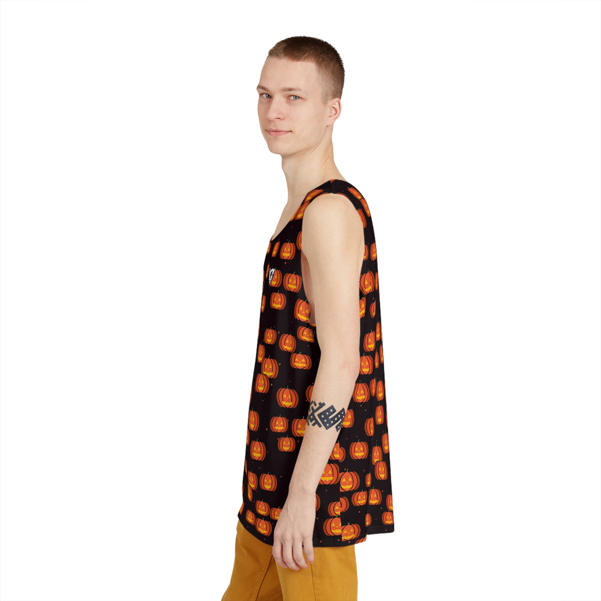 Halloween Blood Moon Jack-O'-Lantern Men's Athletic Tank