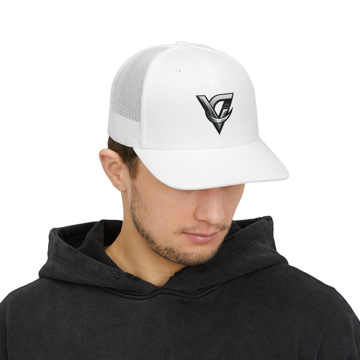 VG Chrome Logo Trucker Cap by Vantacore Athletics