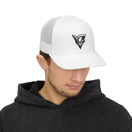 VG Chrome Logo Trucker Cap — Embroidered Snapback Hat